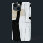 Funda Para iPhone 13 Resumen de pintura en blanco y negro<br><div class="desc">Norman Wyatt creó esta sutil pintura abstracta en blanco y negro. El blanco de la pieza hace que el negro destaque más de lo normal,  y las gruesas líneas le dan al trabajo un sentimiento agitado. ¡Compra uno ahora!</div>
