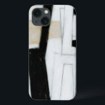 Funda Para iPhone 13 Resumen de pintura en blanco y negro<br><div class="desc">Norman Wyatt creó esta sutil pintura abstracta en blanco y negro. El blanco de la pieza hace que el negro destaque más de lo normal,  y las gruesas líneas le dan al trabajo un sentimiento agitado. ¡Compra uno ahora!</div>