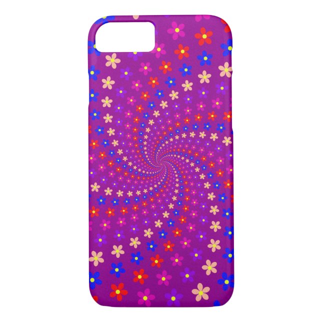 Funda De Case-Mate Para iPhone Resumen de potencia de las flores (Reverso)