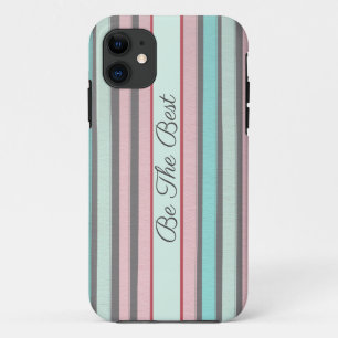 Funda Para iPhone 11 Resumen de rayas pastel estuche para iPhone