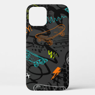 Funda Para iPhone 12 Resumen de un patrón de grunge sin fisuras. Modo d