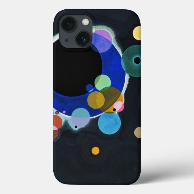 Funda De Case-Mate Para iPhone Resumen de varios círculos de Kandinsky (Reverso)