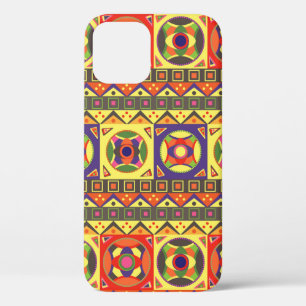 Funda Para iPhone 12 Resumen del colorido patrón africano sin problemas
