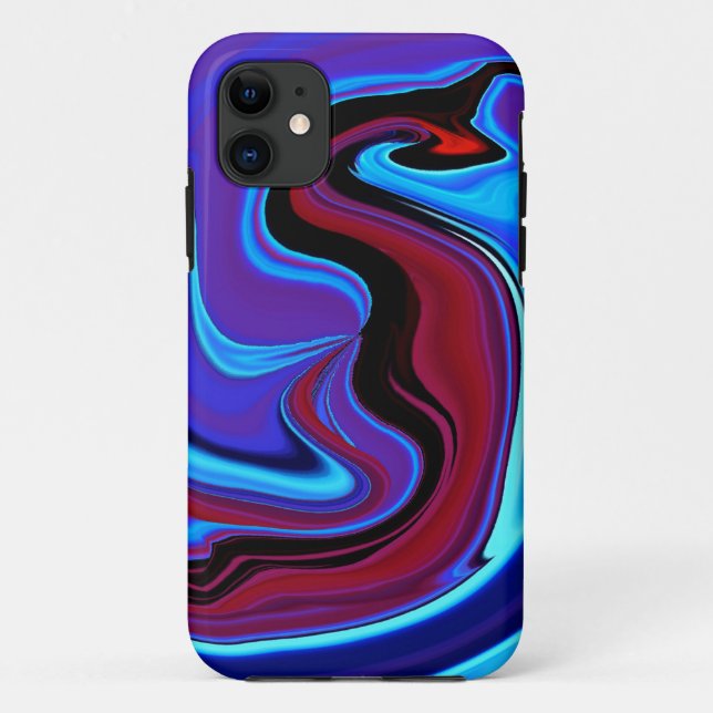 Funda De Case-Mate Para iPhone Resumen del dragón rojo (Reverso)