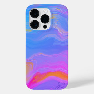 Funda Para iPhone 14 Pro De Case-Mate Resumen del flujo acrílico - Brisas veraniegas