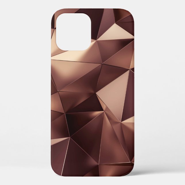 Funda De Case-Mate Para iPhone Resumen del fondo de cristal del triángulo. (Reverso )
