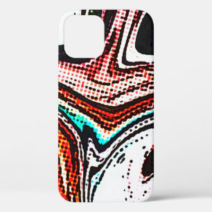 Funda Para iPhone 12 Resumen del fondo giratorio. Textura de pintura lí