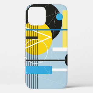 Funda Para iPhone 12 Resumen del fondo multicolor de los objetos geomét