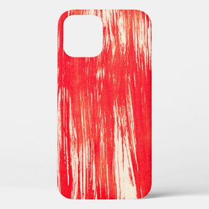 Funda Para iPhone 12 Resumen del fondo rojo de la acuarela