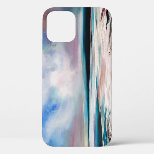 Funda Para iPhone 12 Resumen del lienzo de aceite: Textura contemporáne
