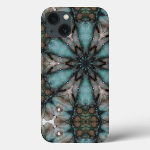 Funda Para iPhone 13 Resumen del molino de viento Star Turquoise Sci-fi