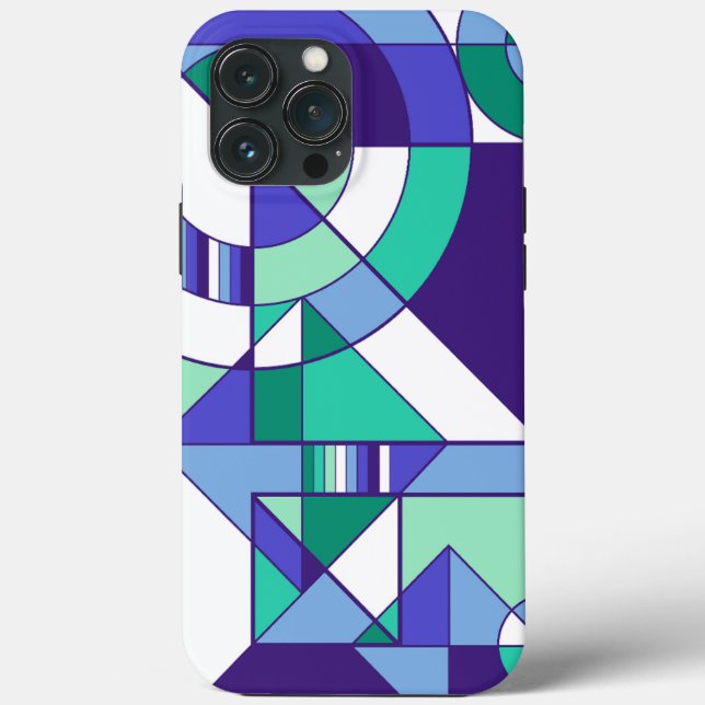 Funda De Case-Mate Para iPhone Resumen del Orgullo Gay Masculino Verde Geométrico (Reverso )
