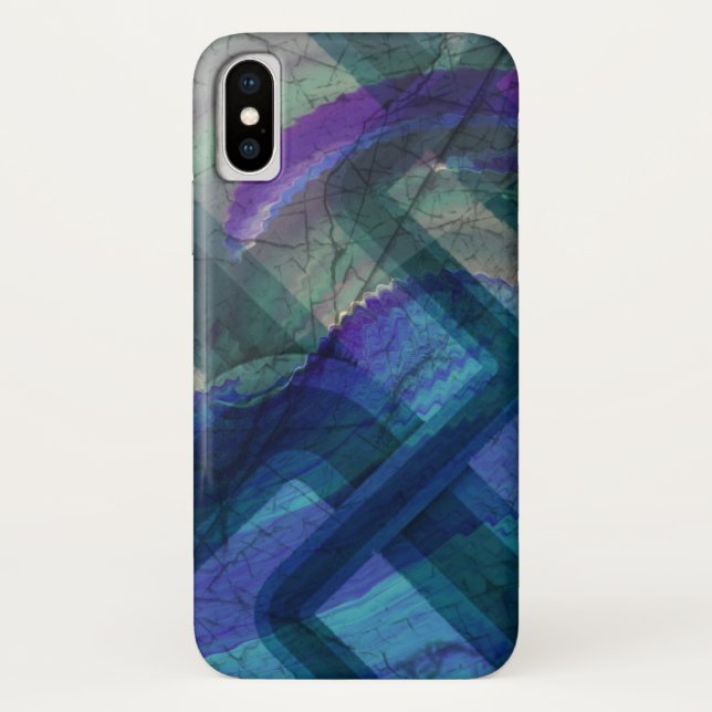 Funda De Case-Mate Para iPhone Resumen del paisaje industrial (Reverso)