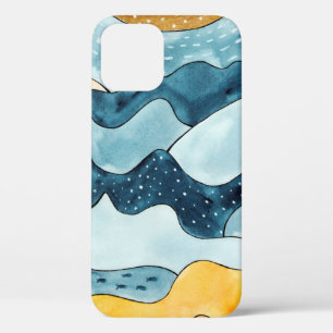 Funda Para iPhone 12 Resumen del paisaje minimalista moderno con S dora