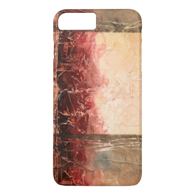 Funda De Case-Mate Para iPhone Resumen del paisaje rojo (Reverso)
