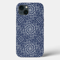 Resumen del patrón azul asiático shibori