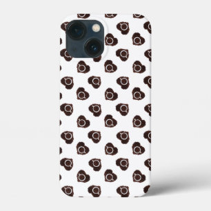 Funda Para iPhone 13 Mini Resumen del patrón cardiaco del café