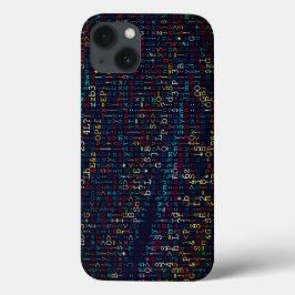 Funda Para iPhone 13 Resumen digital moderno multicolor