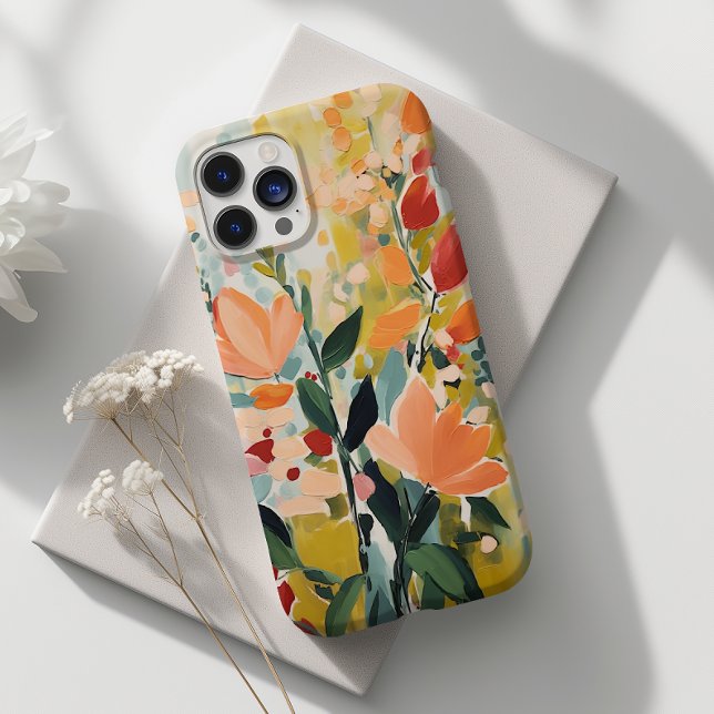 Funda De Case-Mate Para iPhone Resumen Diseño Flor Floral Artístico (Subido por el creador)