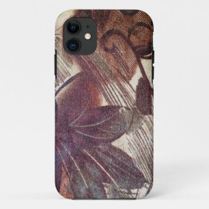 Funda Para iPhone 11 Resumen Diseño floral marrón 1