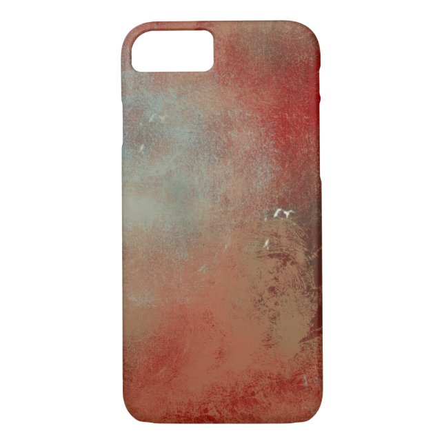 Funda De Case-Mate Para iPhone Resumen Dreamy Red Cream Art (Reverso)