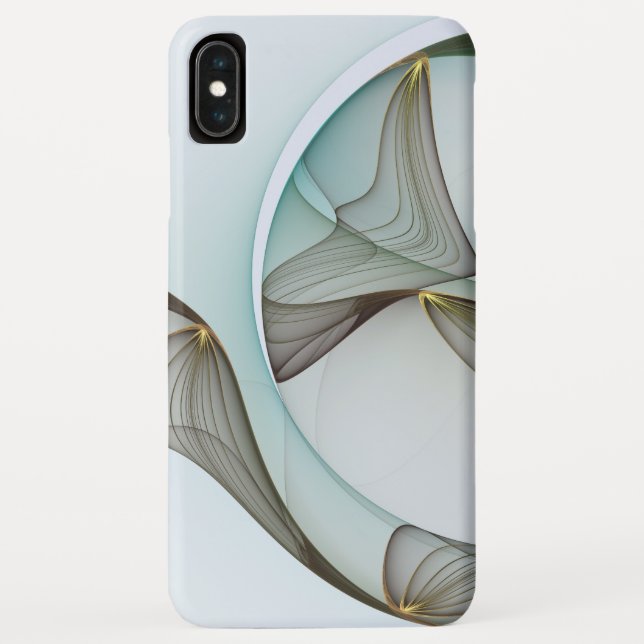 Funda De Case-Mate Para iPhone Resumen Elegancia dorada turquesa moderna (Reverso)