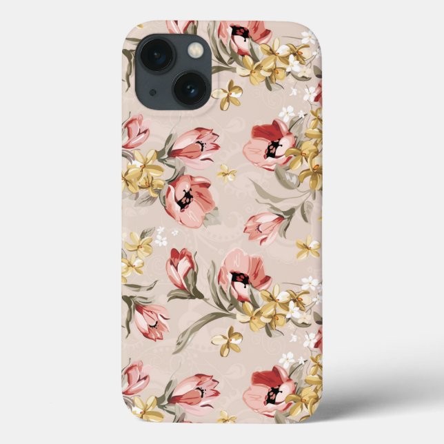 Funda De Case-Mate Para iPhone Resumen Elegancia patrón floral 3 (Reverso)