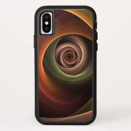Funda Para iPhone 13 Resumen espiral 3D Colores cálidos Arte fractal mo