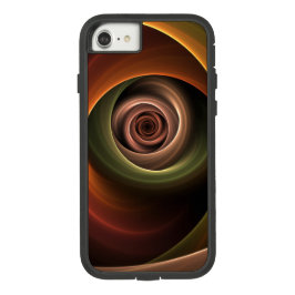Funda Para iPhone 13 Resumen espiral 3D Colores cálidos Arte fractal mo