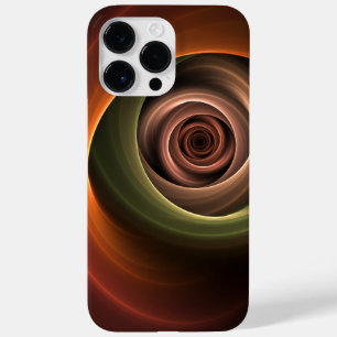 Funda Para iPhone 14 Pro Max De Case-Mate Resumen espiral 3D Colores cálidos Arte fractal mo