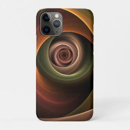 Funda Para iPhone 11 Pro Resumen espiral 3D Colores cálidos Arte fractal mo