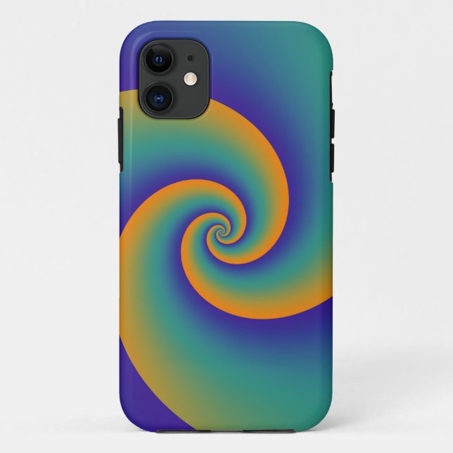 Funda De Case-Mate Para iPhone Resumen Espirales de fondo suave V (Reverso)