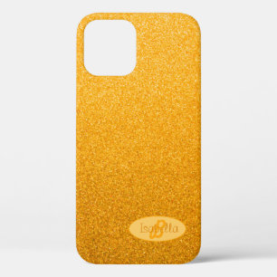 Funda Para iPhone 12 Pro Resumen Espuma amarilla Monograma