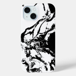 Funda Para iPhone 15 Resumen Faces Incidental Art iPhone / iPad Case
