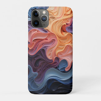 Funda Para iPhone 11 Pro Resumen Formas onduladas Swirling Geométricas