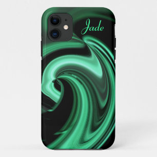 Funda Para iPhone 11 Resumen funda de Green Heart iPhone 5 *Personaliza