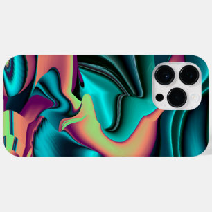 Funda Para iPhone 14 Pro Max De Case-Mate Resumen futurista arte arte arcoiris metálico en 3
