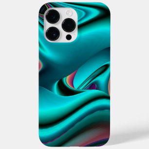 Funda Para iPhone 14 Pro Max De Case-Mate Resumen futurista arte arte arcoiris metálico en 3