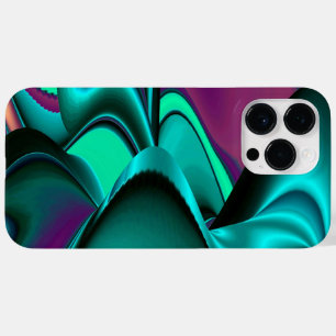Funda Para iPhone 14 Pro Max De Case-Mate Resumen futurista arte arte arcoiris metálico en 3