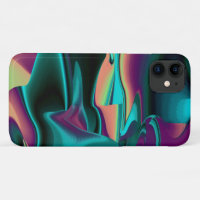 Resumen futurista arte arte arcoiris metálico en 3