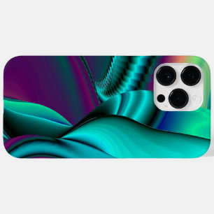 Funda Para iPhone 14 Pro Max De Case-Mate Resumen futurista arte arte arcoiris metálico en 3