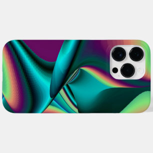 Funda Para iPhone 14 Pro Max De Case-Mate Resumen futurista arte arte arcoiris metálico en 3