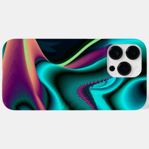 Funda Para iPhone 14 Pro Max De Case-Mate Resumen futurista arte arte arcoiris metálico en 3