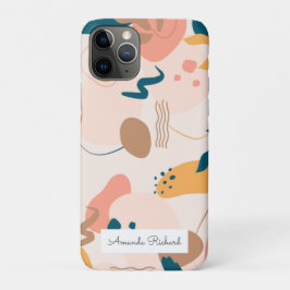 Funda Para iPhone 11 Pro Resumen geométrico abstracto mínimo moderno pastel