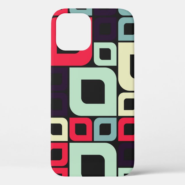 Funda De Case-Mate Para iPhone Resumen Geométrico, Ilustracion de arte computacio (Reverso )