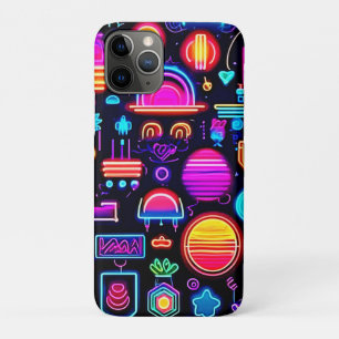 Funda Para iPhone 11 Pro Resumen geométrico neón