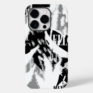 Funda Para iPhone 14 Pro De Case-Mate Resumen Gris blanco negro