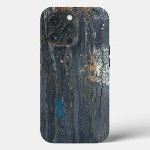 Funda Para iPhone 13 Pro Resumen gris y azul grunge angustiado