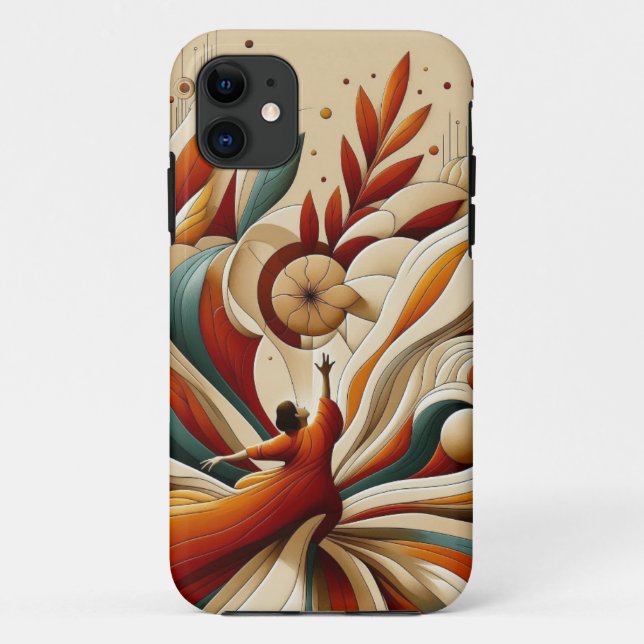 Funda De Case-Mate Para iPhone Resumen Ilustracion Funda para iPhone 11 (Reverso)