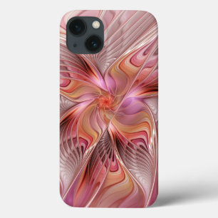 Funda Para iPhone 13 Resumen mariposa colorida Fantasía arte fractal